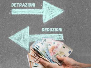 Frecce opposte: da una parte detrazioni, dall’altra deduzioni